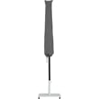 Meridian Furniture Amalfi White Polyester Patio Umbrella with Base Set
