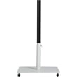 Meridian Furniture Amalfi White Polyester Patio Umbrella with Base Set