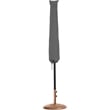 Meridian Furniture Amalfi White Polyester Patio Umbrella with Base Set