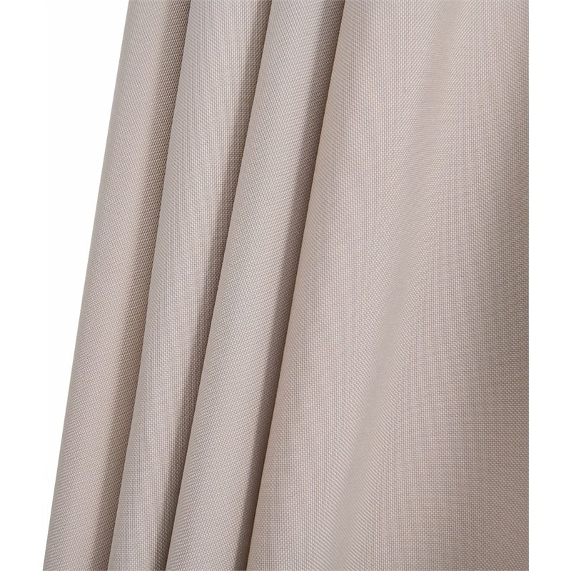 Meridian Furniture Amalfi Beige Polyester Patio Umbrella with Base Set