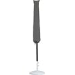 Meridian Furniture Amalfi Beige Polyester Patio Umbrella with Base Set