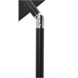 Meridian Furniture Amalfi Black Polyester Patio Umbrella with Base Set