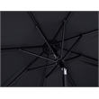 Meridian Furniture Amalfi Black Polyester Patio Umbrella with Base Set