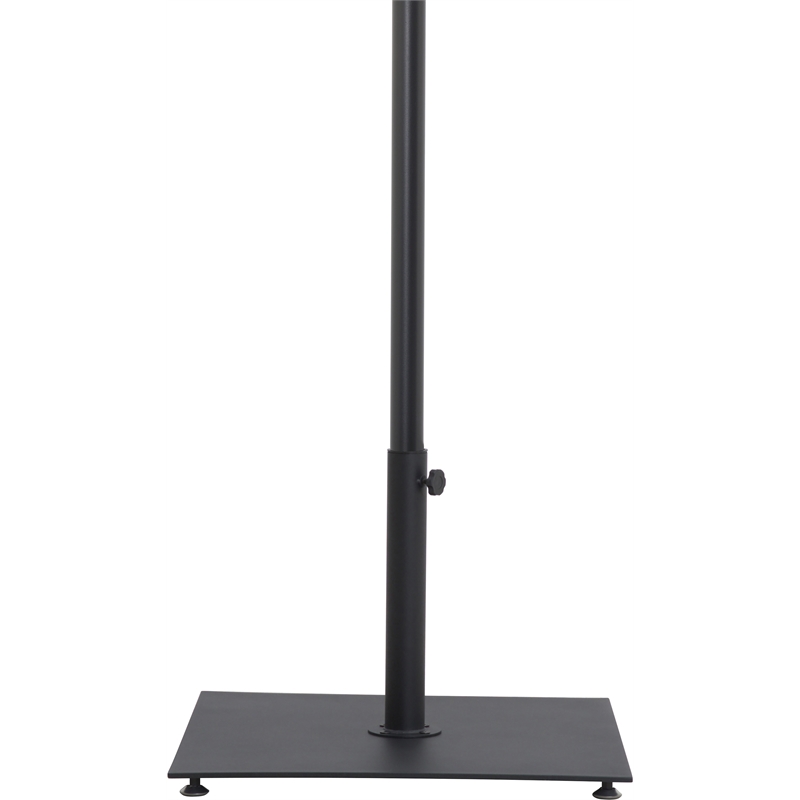 Meridian Furniture Amalfi Black Polyester Patio Umbrella with Base Set