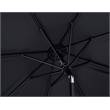 Meridian Furniture Amalfi Black Polyester Patio Umbrella with Base Set