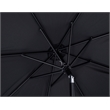 Meridian Furniture Amalfi Black Polyester Patio Umbrella with Base Set