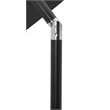 Meridian Furniture Amalfi Black Polyester Patio Umbrella with Base Set