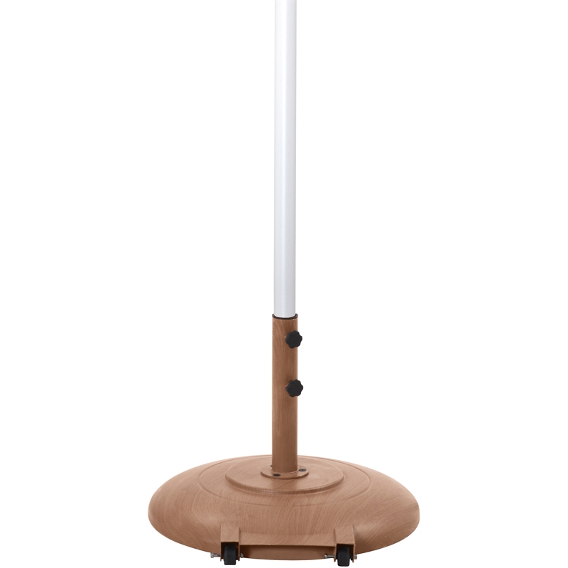 Meridian Furniture Amalfi Black Polyester Patio Umbrella with Base Set