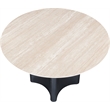 Meridian Furniture Corvina Black Oak Veneer And Sintered Stone Dining Table