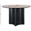 Meridian Furniture Corvina Black Oak Veneer And Sintered Stone Dining Table