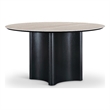 Meridian Furniture Corvina Black Oak Veneer And Sintered Stone Dining Table