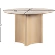 Meridian Furniture Corvina Natural Oak Veneer And Sintered Stone Dining Table
