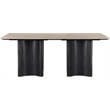 Meridian Furniture Corvina Black Oak Veneer  And Sintered Stone Dining Table