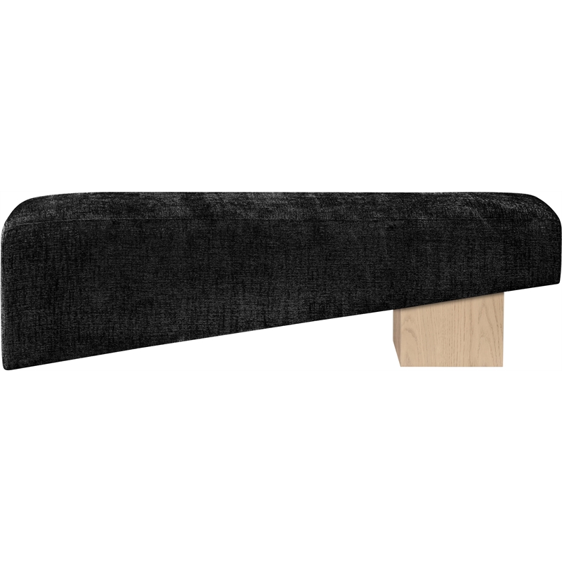 Meridian Furniture Alora Black Polyester Fabric Bench
