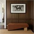 Meridian Furniture Alora Cognac Polyester Fabric Bench