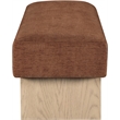 Meridian Furniture Alora Cognac Polyester Fabric Bench