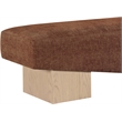 Meridian Furniture Alora Cognac Polyester Fabric Bench