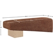 Meridian Furniture Alora Cognac Polyester Fabric Bench