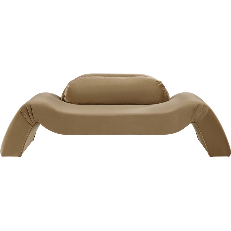 Meridian Furniture Austin Saddle Velvet Loveseat