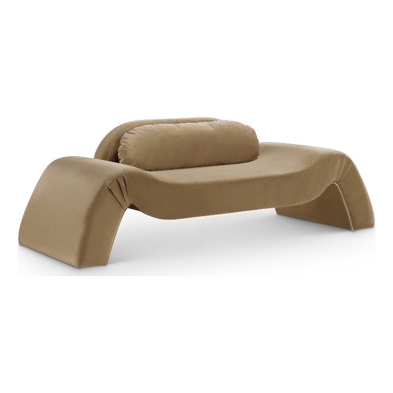 Meridian Furniture Austin Saddle Velvet Loveseat