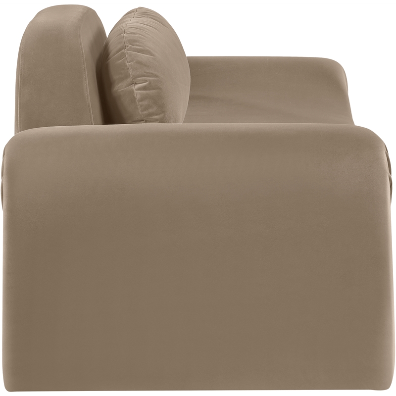 Meridian Furniture Austin Taupe Velvet Loveseat