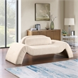Meridian Furniture Austin Beige Microsuede Corduroy Loveseat
