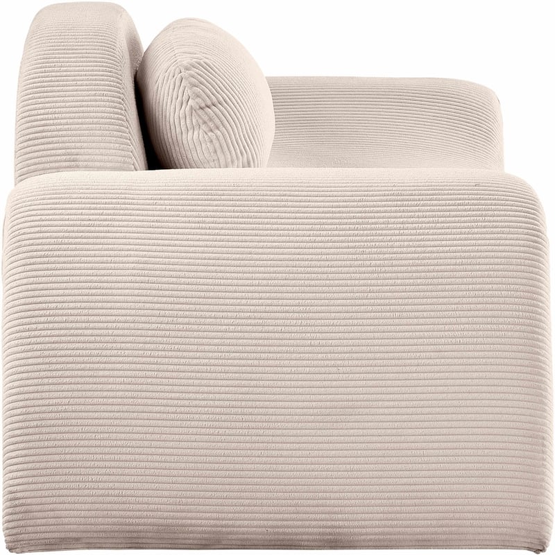 Meridian Furniture Austin Beige Microsuede Corduroy Loveseat