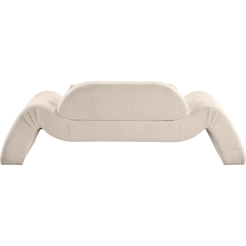 Meridian Furniture Austin Beige Microsuede Corduroy Loveseat