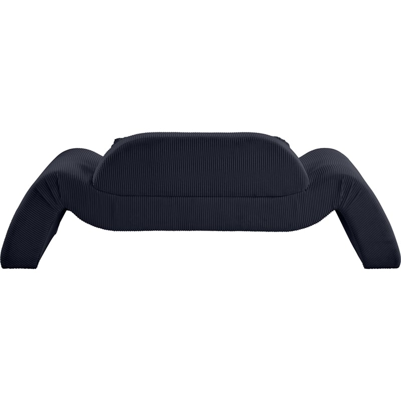 Meridian Furniture Austin Black Microsuede Corduroy Loveseat