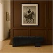 Meridian Furniture Alora Black Polyester Fabric Bench