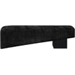 Meridian Furniture Alora Black Polyester Fabric Bench