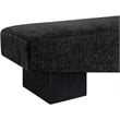 Meridian Furniture Alora Black Polyester Fabric Bench