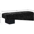 Meridian Furniture Alora Black Polyester Fabric Bench
