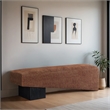 Meridian Furniture Alora Cognac Polyester Fabric Bench
