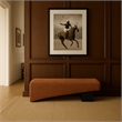 Meridian Furniture Alora Cognac Polyester Fabric Bench