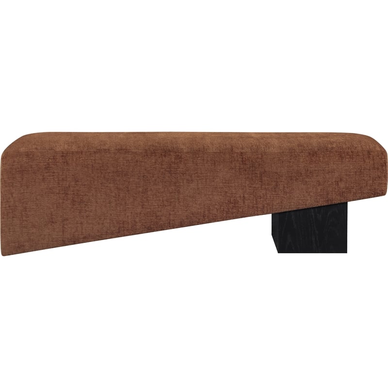 Meridian Furniture Alora Cognac Polyester Fabric Bench