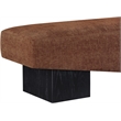 Meridian Furniture Alora Cognac Polyester Fabric Bench