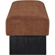 Meridian Furniture Alora Cognac Polyester Fabric Bench