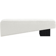 Meridian Furniture Alora Cream Polyester Fabric Bench