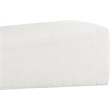 Meridian Furniture Alora Cream Polyester Fabric Bench