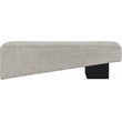 Meridian Furniture Alora Grey Polyester Fabric Bench