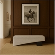 Meridian Furniture Alora Grey Polyester Fabric Bench