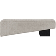 Meridian Furniture Alora Grey Polyester Fabric Bench