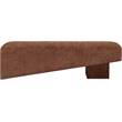 Meridian Furniture Alora Cognac Polyester Fabric Bench