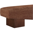 Meridian Furniture Alora Cognac Polyester Fabric Bench