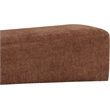 Meridian Furniture Alora Cognac Polyester Fabric Bench