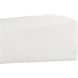 Meridian Furniture Alora Cream Polyester Fabric Bench