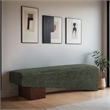 Meridian Furniture Alora Green Polyester Fabric Bench