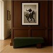 Meridian Furniture Alora Green Polyester Fabric Bench