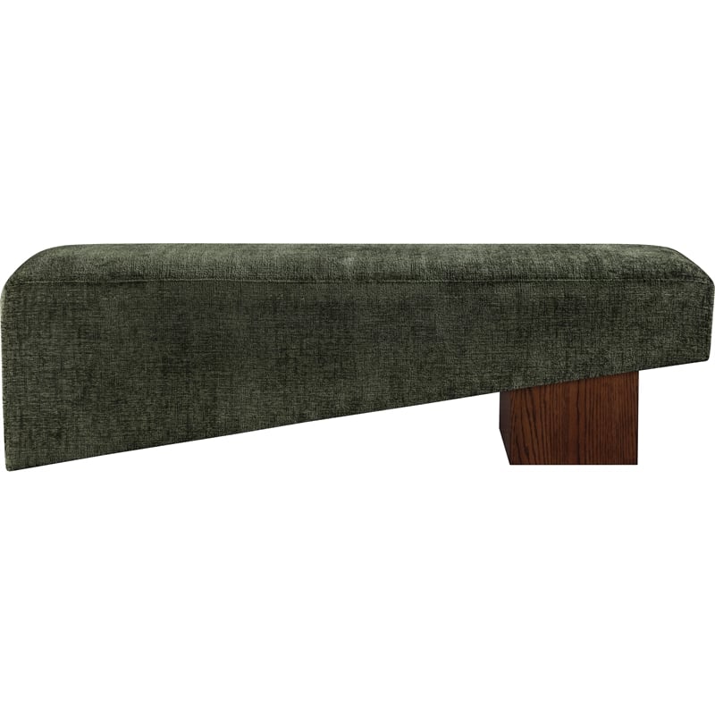 Meridian Furniture Alora Green Polyester Fabric Bench